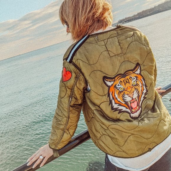 Upcycled army field jacket - Picture 4 of 6